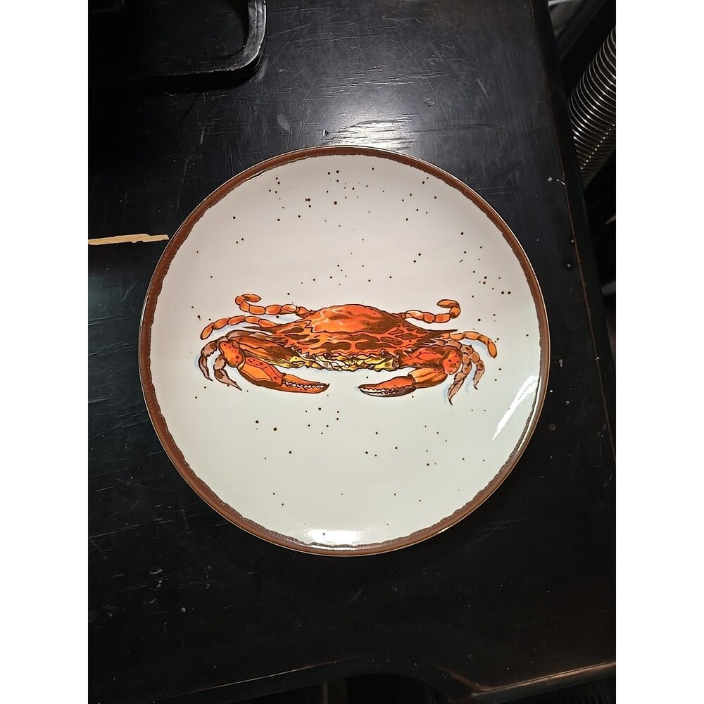 Vintage New Orleans Salad Plates Plate Crab Design